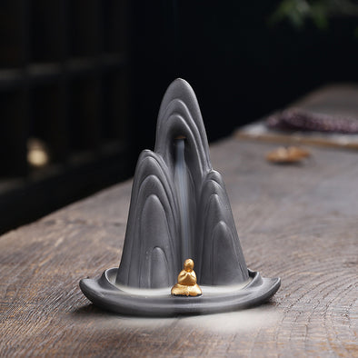 Alpine Flowing Water Little Monk Home Accessories Ornaments Reflux Incense Burner